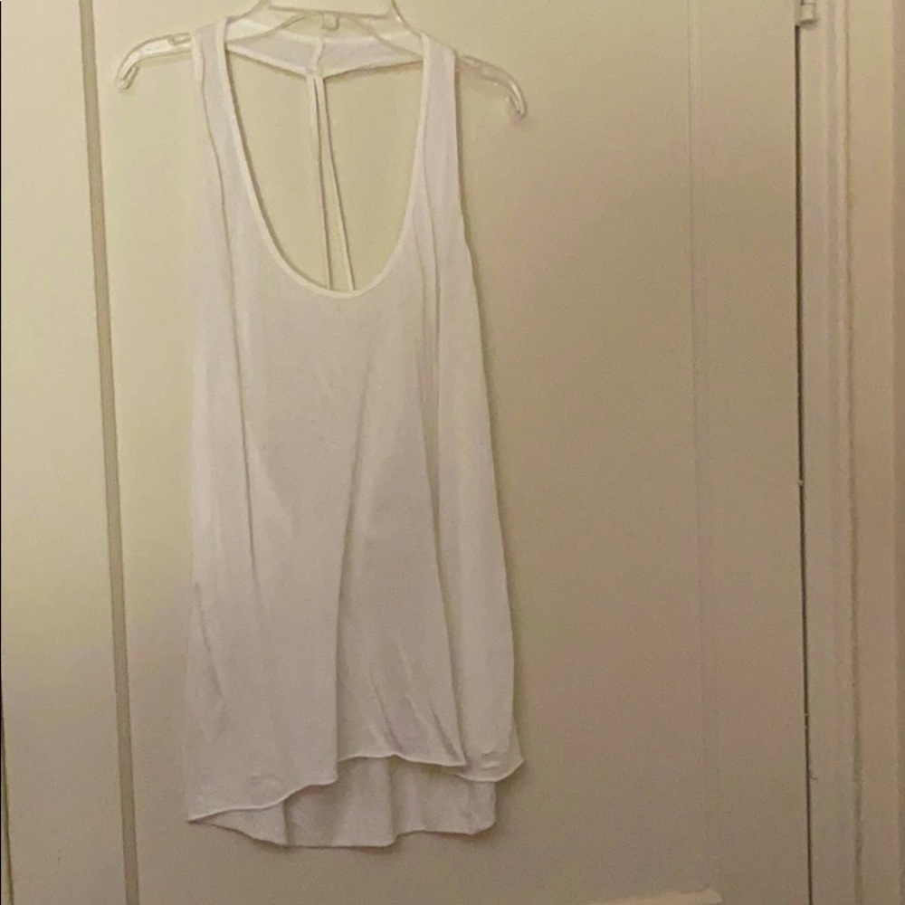 Bebe oversized white  tank top size: M/L
